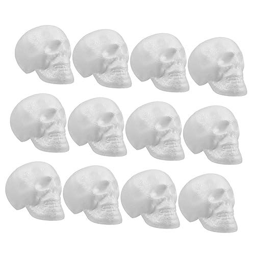 Gatuida 12 Stück Teiliges Halloween Schaumstoff Kopf Skull Hängedekor Gruselige DIY Anhänger für Halloween Partys Leicht und Wiederverwendbar für Fenster Wände und Gatuida 12 Stück Teiliges Halloween Schaumstoff Kopf Skull Hängedekor Gruselige DIY Anhänger für Halloween Partys Leicht und Wiederverwendbar für Fenster Wände und von Gatuida
