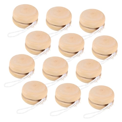 Gatuida 12 Stück Teiliges Holz Yo Yo zum Bemalen DIY Kreatives Bastelset für Jungen und Mädchen und Dekoration Gatuida 12 Stück Teiliges Holz Yo Yo zum Bemalen DIY Kreatives Bastelset für Jungen und Mädchen und Dekoration von Gatuida