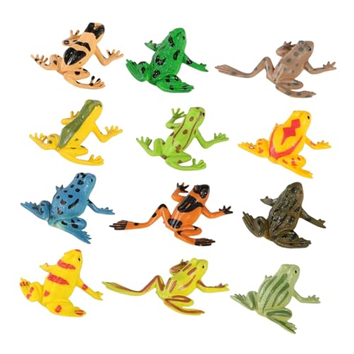 Gatuida 12 Stück Teiliges Kleine Kunststoff Frösche Modellspielzeug Realistische Miniatur Froschfiguren für Party Goodie Bags Ostern Jungen Mädchen Lernspielzeug Gatuida 12 Stück Teiliges Kleine Kunststoff Frösche Modellspielzeug Realistische Miniatur Froschfiguren für Party Goodie Bags Ostern Jungen Mädchen Lernspielzeug von Gatuida