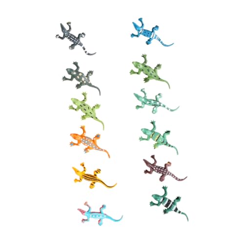 Gatuida 12 Stück Teiliges Krokodilmodell Realistische Mini Tierspielfiguren für Frühe Bildung Detailgetreu Gestaltet Langlebig und Sicher als Dekoration und Lernspielzeug von Gatuida