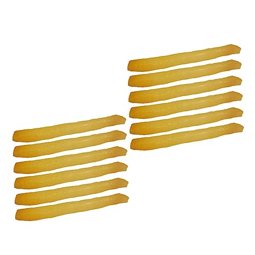 Gatuida 12 Stück Teiliges Kunst Lebensmittel Modell Realistische Frittierte Kartoffelstäbchen für Fotografie und Spielzeugküchen Umweltfreundliches für Lehrzwecke Deko Gatuida 12 Stück Teiliges Kunst Lebensmittel Modell Realistische Frittierte Kartoffelstäbchen für Fotografie und Spielzeugküchen Umweltfreundliches für Lehrzwecke Deko von Gatuida