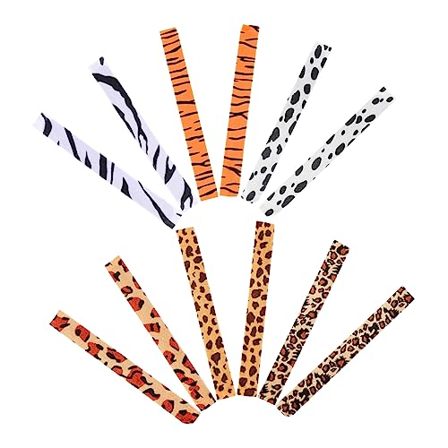 Gatuida 12 Stück Teiliges Leopardenmuster Slap Armband Zebra Stil für Partys Kreative Designs für Erwachsene Flexibles Material Langlebig und Bequem zu Tragen von Gatuida