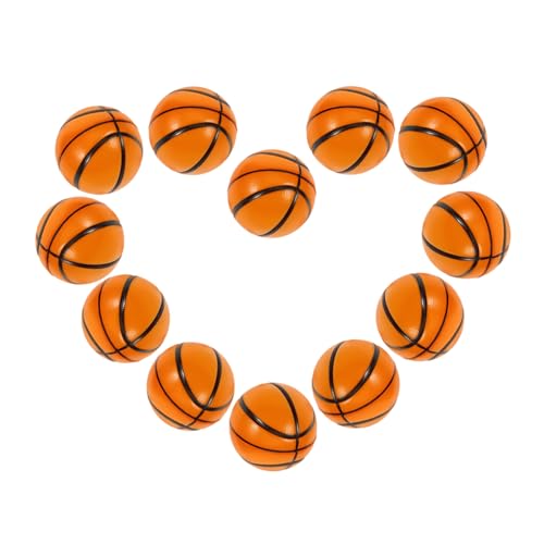 Gatuida 12 Stück Teiliges Mini Basketball Squeeze Toy Schaumstoff Stressball Lustiger Weicher Fidget Ball für Handentspannung Tragbares für Büro Schule und Partygeschenk von Gatuida