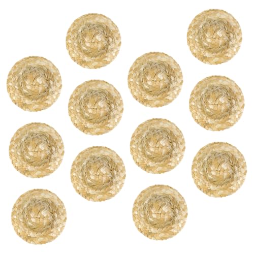 Gatuida 12 Stück Teiliges Mini Handgewebte Strohhüte Leichte Atmungsaktive Puppenstrohhüte für DIY Bastelprojekte Kreative Vielseitige Mini Strohhut Dekoration für Sommer Themen Gatuida 12 Stück Teiliges Mini Handgewebte Strohhüte Leichte Atmungsaktive Puppenstrohhüte für DIY Bastelprojekte Kreative Vielseitige Mini Strohhut Dekoration für Sommer Themen von Gatuida