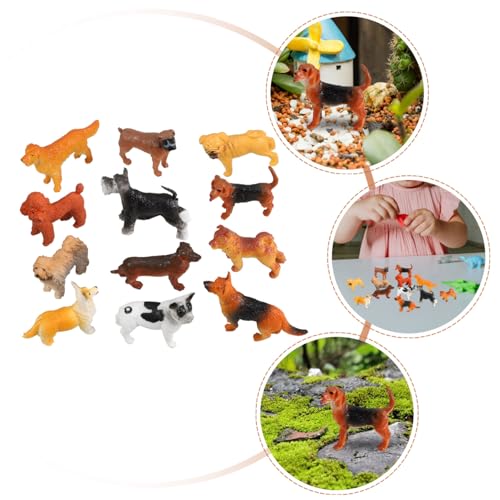 Gatuida 12 Stück Teiliges Mini Hundefiguren aus Kunststoff Realistische Welpenmodelle als Dekoration und Lernspielzeug Stabiles Design für Tisch und Schrankdeko Detailreiche Miniatur Gatuida 12 Stück Teiliges Mini Hundefiguren aus Kunststoff Realistische Welpenmodelle als Dekoration und Lernspielzeug Stabiles Design für Tisch und Schrankdeko Detailreiche Miniatur von Gatuida