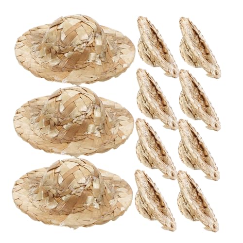 Gatuida 12 Stück Teiliges Mini Kleine Handgefertigte Geflochtene Hüte für DIY deko Puppenhaus Bastelbedarf Leichte und Langlebige Mini hutverzierung Gatuida 12 Stück Teiliges Mini Kleine Handgefertigte Geflochtene Hüte für DIY deko Puppenhaus Bastelbedarf Leichte und Langlebige Mini hutverzierung von Gatuida