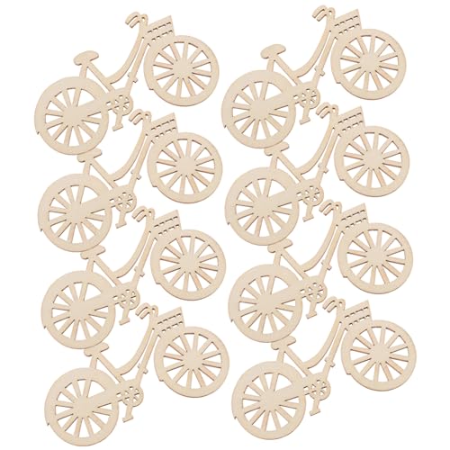 Gatuida 12 Stück Teiliges Miniatur Fahrrad Modell aus Holz DIY Bemalbare Mini Fahrräder für Puppenhaus Deko Kreative Bastelspielzeuge Langlebige und Detailreiche Puppenstuben Accessoires von Gatuida