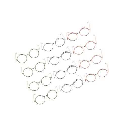 Gatuida 12 Stück Teiliges Puppenbrillen Kupferdraht ohne Gläser Mini Brillen für Puppen Dekoration Robust und Vielseitig für Rollenspiele und DIY in Roségold Silber Gold Gatuida 12 Stück Teiliges Puppenbrillen Kupferdraht ohne Gläser Mini Brillen für Puppen Dekoration Robust und Vielseitig für Rollenspiele und DIY in Roségold Silber Gold von Gatuida