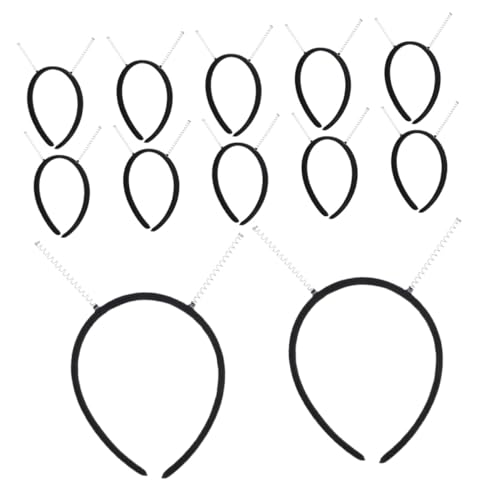 Gatuida 12 Stück Teiliges Schmuck stirnband Damen DIY haarreif mit Schmuck Schwarzes Kopfband für Halloween Partys Bühnenauftritte und Festliche Anlässe von Gatuida