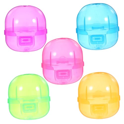 Gatuida 12 Stück Teiliges Transparente Befüllbare Kunststoff Kapseln Runde Öffnungs Spielzeugkugeln Geeignet für Kaugummiautomat Vending Machine Balls Bunte DIY Bastelkugeln von Gatuida