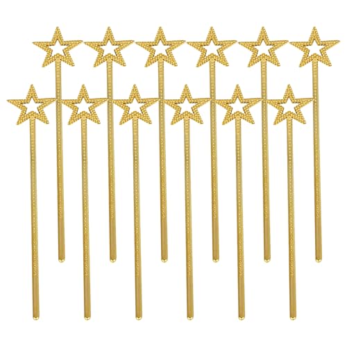 Gatuida 12 stücke Fee Zauberstäbe Stern Glitter Prinzessin Zauberstäbe Engel Sticks Für Mädchen Kinder Prinzessin Party Favors Geburtstag Hochzeit Cosplay Kostüm Requisiten von Gatuida