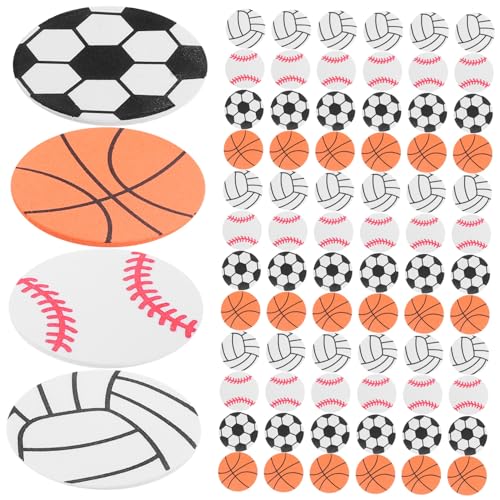 Gatuida 120 Stück Aufkleber Sportball Themenaufkleber DIY Sportball Aufkleber Aufkleber Für Ball Mottoparty Klebeball Aufkleber DIY Sportball Aufkleber Bälle Aufkleber Eva von Gatuida