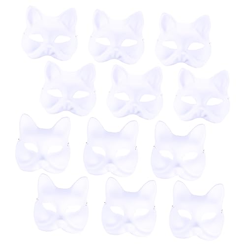 Gatuida 12Stücke DIY Tiermaske aus Papiermatsch Kreative Unbemalte Tiermasken für Karneval Maskerade und Kostümpartys Gatuida 12Stücke DIY Tiermaske aus Papiermatsch Kreative Unbemalte Tiermasken für Karneval Maskerade und Kostümpartys von Gatuida