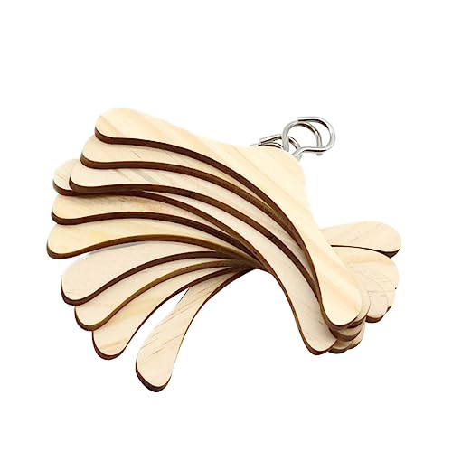 Gatuida 12Stücke Mini Puppenkleiderbügel aus Holz für Puppenkleidung für Puppenschränke und Puppenhausmöbel zum Organisieren von Puppen Outfits von Gatuida