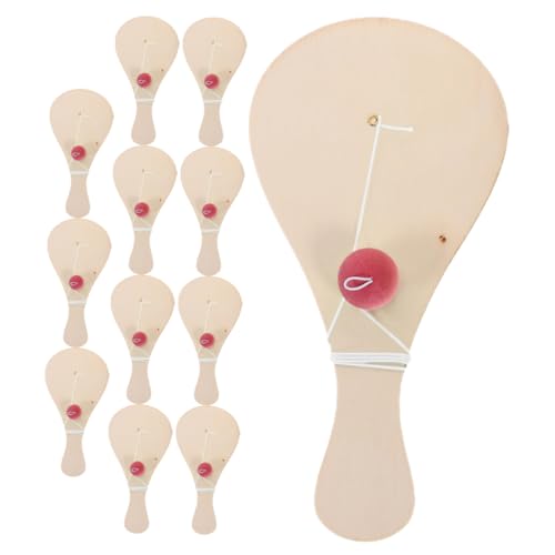 Gatuida 12Stücke Teiliges DIY Holz Paddelball Set für Leere Paddel zum Malen und Färben Kreatives Bastelspielzeug Kunst und Koordination Gatuida 12Stücke Teiliges DIY Holz Paddelball Set für Leere Paddel zum Malen und Färben Kreatives Bastelspielzeug Kunst und Koordination von Gatuida