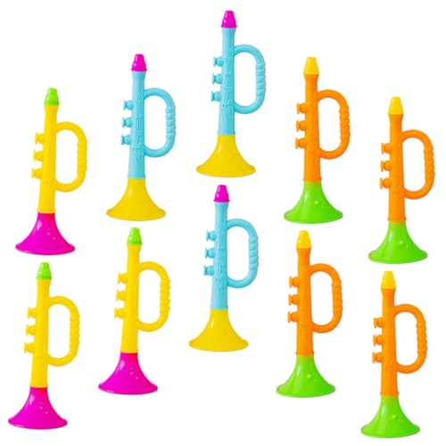 Gatuida 14 Stück Teiliges Fußball Horn aus Kunststoff Leichte Pfeife mit Buntem Design für Sportveranstaltungen Party und Fan Freude Handliche Trompeten für Lautstarken Support von Gatuida