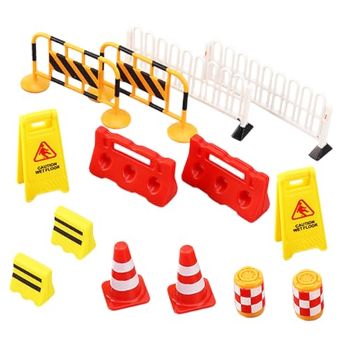 Gatuida 14 Stück Teiliges Verkehrsschilder Spielzeugset Miniatur Verkehrskegel und Barrikaden für Kreative Verkehrserziehung und Szenarien Gatuida 14 Stück Teiliges Verkehrsschilder Spielzeugset Miniatur Verkehrskegel und Barrikaden für Kreative Verkehrserziehung und Szenarien von Gatuida