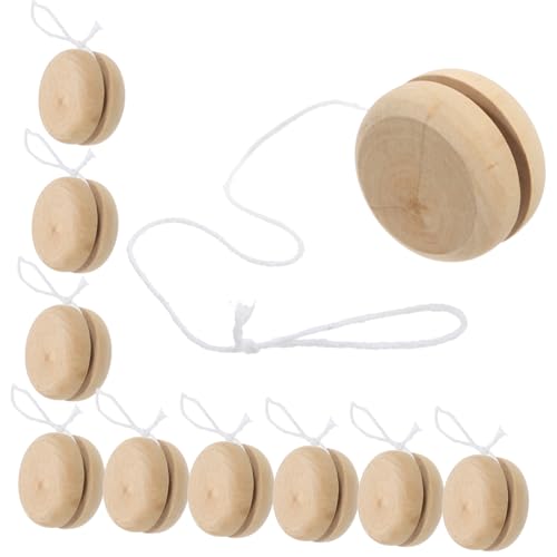 Gatuida 15 Stück Holz Jo Jo Für Graffiti DIY Spielparty Farbbälle Für Kleinkinder Holzspielzeug Lustiges Jo Jo Holz Jo Jo Ball Kleines Jo Jo Für Kleinkinder von Gatuida