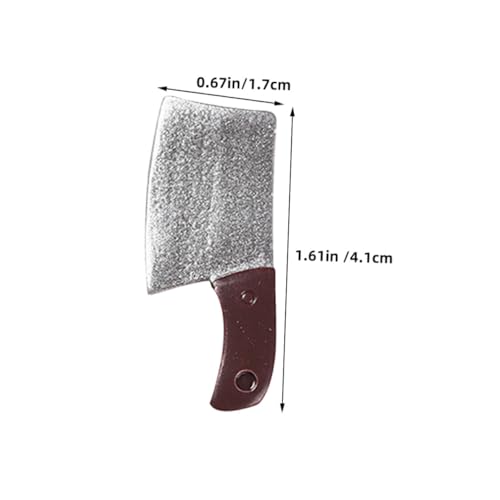 Gatuida 15 Stück Teiliges Miniatur Küchenmesser aus Resin Detailgetreue Puppenhaus Zubehör Realistische Miniatur Küchenmesser für DIY Dekoration und Puppenhaus Basteln von Gatuida