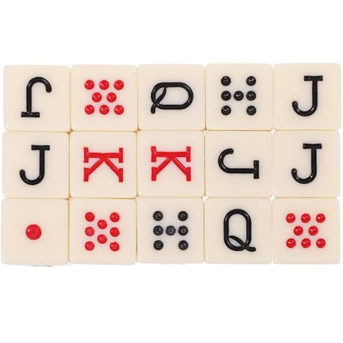 Gatuida 15 Stück Teiliges Pokerwürfel Acryl Spanische Jqk Würfel in Elfenbeinfarbe Vielseitige Requisiten für Partyspiele und Geburtstagsfeiern Robust und Tragbar für Familienspiele Gatuida 15 Stück Teiliges Pokerwürfel Acryl Spanische Jqk Würfel in Elfenbeinfarbe Vielseitige Requisiten für Partyspiele und Geburtstagsfeiern Robust und Tragbar für Familienspiele von Gatuida
