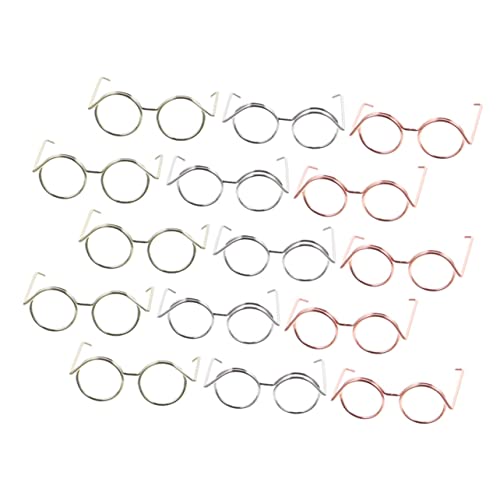 Gatuida 15 Stück Teiliges Puppenbrillen Set aus Metall Kleine Brillenrahmen Roségold Silber und Gold für Puppen für Kostüme DIY Projekte und Kreative Spielideen Gatuida 15 Stück Teiliges Puppenbrillen Set aus Metall Kleine Brillenrahmen Roségold Silber und Gold für Puppen für Kostüme DIY Projekte und Kreative Spielideen von Gatuida