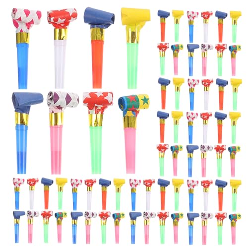 Gatuida 150 Stück Blowouts Noise Makers: Bunte Pfeifen, Kunststoff-Drachenpfeifen, Gastgeschenke – Sound Blowout-Spielzeug, Feier, musikalischer Krachmacher, Horn für Partys Gatuida 150 Stück Blowouts Noise Makers: Bunte Pfeifen, Kunststoff-Drachenpfeifen, Gastgeschenke – Sound Blowout-Spielzeug, Feier, musikalischer Krachmacher, Horn für Partys von Gatuida