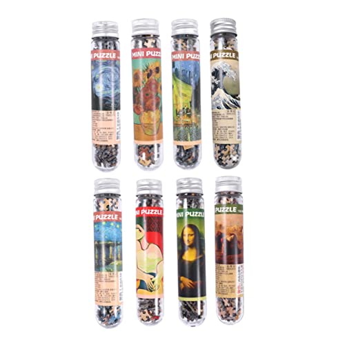 Gatuida 150 Stück Mini Puzzle für Erwachsene Teiliges Kreatives Jigsaw mit Kunstmotiv Farmer in Praktischer Testrohr Verpackung Pädagogisches für Spaß und Entspannung von Gatuida