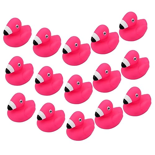 Gatuida 15Stücke Teiliges Flamingo Badespielzeug für Quietschende Wasserspielzeuge für Kleinkinder Badewanne Fördern Kreativität und Sensorisches Lernen von Gatuida