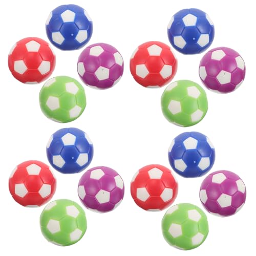 Gatuida 16 Stück Mini Fußball für Tischspiel Ersatzbälle Bunten Farben Langlebig und Kompatibel mit Verschiedenen Tischfußballmodellen von Gatuida