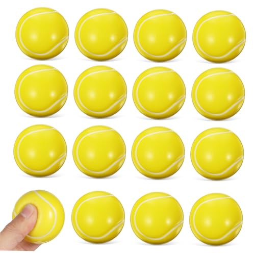 Gatuida 16 Stück Mini -Tennisdruckball Party Sport-Stressbälle Blau Bälle quetschen Rosa Junior kleine sportbälle Sportspielzeug Preisbälle Squeeze-Ball- Mini-Sportbälle Pu Gelb von Gatuida