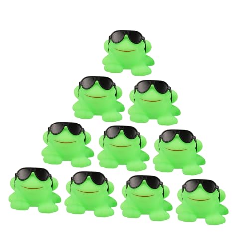 Gatuida 16 Stück Sonnenbrillenfrosch badewanne Wasserspielzeug schwimmspielzeug Plastiktiere Badezimmerspielzeug Frosch Duschspielzeug Green Gatuida 16 Stück Sonnenbrillenfrosch badewanne Wasserspielzeug schwimmspielzeug Plastiktiere Badezimmerspielzeug Frosch Duschspielzeug Green von Gatuida