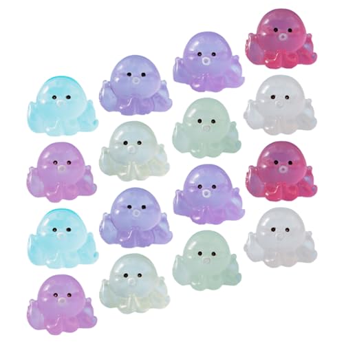 Gatuida 16 Stück Teiliges Mini Figuren Leuchtend im Dunkeln Realistische Resin Deko für Feengarten Aquarium Tischdeko und Party Ornamente von Gatuida
