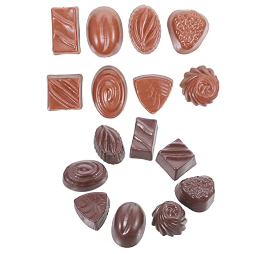 Gatuida 16 Stück Teiliges Schokoladenmodell Simulierte Schokoladendekoration Langlebige Puppenhaus Deko Realistische Dessert Replik für Spielküchen Zubehör Gatuida 16 Stück Teiliges Schokoladenmodell Simulierte Schokoladendekoration Langlebige Puppenhaus Deko Realistische Dessert Replik für Spielküchen Zubehör von Gatuida