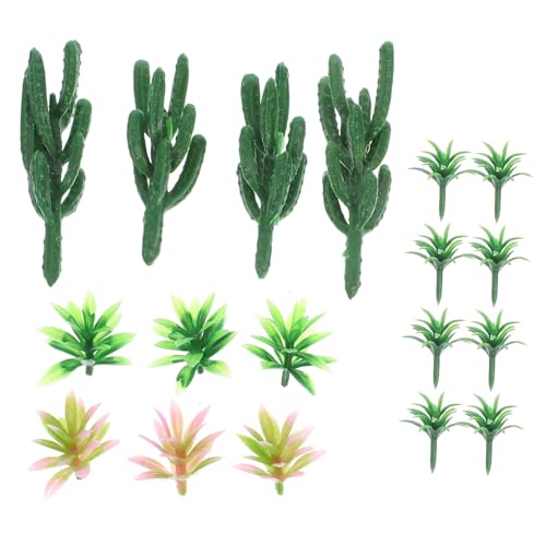 Gatuida 18 Stück Teiliges Miniatur Baum für Modellbau mit Realistischen und Sukkulenten Vielseitig für DIY Landschaft Architekturmodelle Dioramen und Miniaturgärten Geeignet von Gatuida