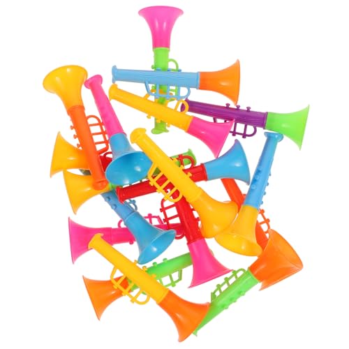Gatuida 18 Stück -Trompeten für kinderinstrumente musikinstrumente kinderknallzeug Toys for Blasinstrument für Spielzeugtrompeten aus Kunststoff Plastik Gatuida 18 Stück -Trompeten für kinderinstrumente musikinstrumente kinderknallzeug Toys for Blasinstrument für Spielzeugtrompeten aus Kunststoff Plastik von Gatuida