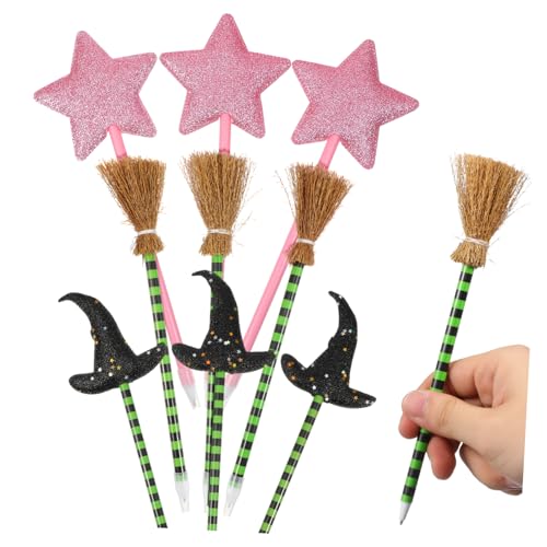 Gatuida 18 Teiliges Kugelschreiber mit Hexenhut Besen und Stern Bunte Party Kugelschreiber für Halloween und Valentinstag als Schulpreis Bastelstift und Goodie Bag Füller Gatuida 18 Teiliges Kugelschreiber mit Hexenhut Besen und Stern Bunte Party Kugelschreiber für Halloween und Valentinstag als Schulpreis Bastelstift und Goodie Bag Füller von Gatuida