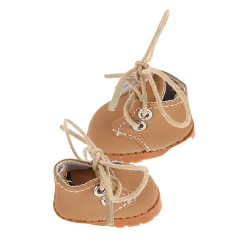 Gatuida 1Paar Puppenschuhe aus Weichem Material mit Verstellbaren Schnürsenkeln Niedliches Design für Dekorative Puppenhäuser und Spielsets Ergänzung für Puppenoutfits von Gatuida