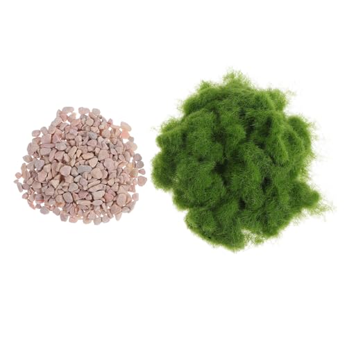 Gatuida 1Satz Gras Pulver für DIY Modellbau Gras Steine für Landschafts und Eisenbahnmodelle Naturgetreue Details und Vielseitige von Gatuida
