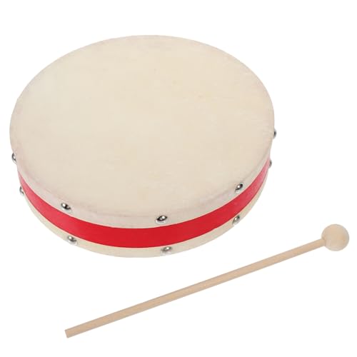 Gatuida 1Satz Handtrommel mit Schlägel Percussion Instrument für Anfänger Leicht und Tragbar für Musikfestivals und Partys von Gatuida
