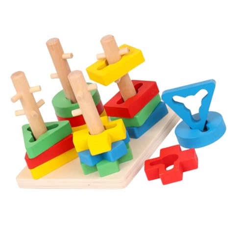 Gatuida 1Satz Holz Lernspielzeug für Puzzle Bausteine Farbenfrohes Stapelspielzeug für Kleinkinder Fördert Motorische Fähigkeiten und Kreatives Gatuida 1Satz Holz Lernspielzeug für Puzzle Bausteine Farbenfrohes Stapelspielzeug für Kleinkinder Fördert Motorische Fähigkeiten und Kreatives von Gatuida