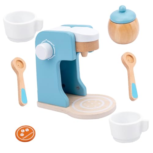 Gatuida 1Satz Holzspielzeug Kaffeemaschine Robuste und Stilvolle Kaffeemaschine für Kreative Rollenspiele Lernspielzeug für Jungen und Mädchen Ergänzung von Gatuida