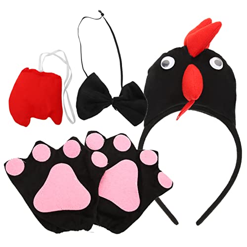 Gatuida 1Satz Hühnchen Kostüm Set für Stirnband Bowtie Ostern Geburtstagsfeiern Halloween Dress Up von Gatuida