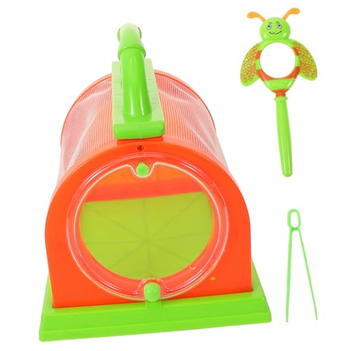 Gatuida 1Satz Insektenbeobachtung Käfig Großer Lebensraum für Schmetterlinge Outdoor mit Lupe und Pinzette Teilig für Kleine Naturforscher von Gatuida