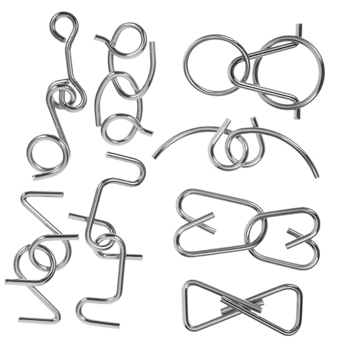 Gatuida 1Satz Interlock Puzzle aus Metall Teiliges Gehirnverriegelungsrätsel für Erwachsene Pädagogisches Intelligenz und Problemlösungsfähigkeiten Gatuida 1Satz Interlock Puzzle aus Metall Teiliges Gehirnverriegelungsrätsel für Erwachsene Pädagogisches Intelligenz und Problemlösungsfähigkeiten von Gatuida