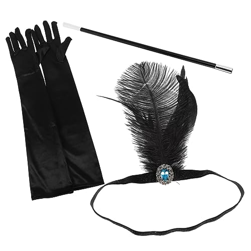 Gatuida 1Satz Jahre Kostümzubehör für Damen Fascinator Stirnband Handschuhe Vintage Accessoires für Mottopartys für Halloween Geburtstagsfeiern und Besondere Anlässe Gatuida 1Satz Jahre Kostümzubehör für Damen Fascinator Stirnband Handschuhe Vintage Accessoires für Mottopartys für Halloween Geburtstagsfeiern und Besondere Anlässe von Gatuida