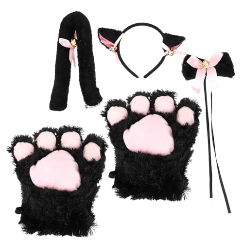 Gatuida 1Satz Kätzchen Cosplay Kostüm Teiliges Outfit mit Katzenohren für Karnevalspartys Design für Damen und Valentinstagsgeschenk Gatuida 1Satz Kätzchen Cosplay Kostüm Teiliges Outfit mit Katzenohren für Karnevalspartys Design für Damen und Valentinstagsgeschenk von Gatuida