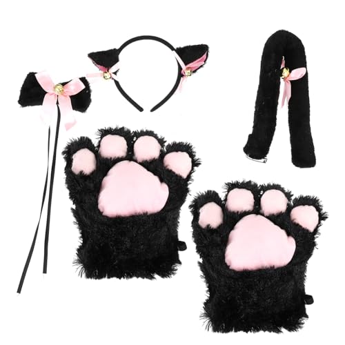 Gatuida 1Satz Kätzchen Cosplay Outfit Teiliges Kostüm mit Katzenohren und Halsschmuck für Rollenspiele Maskeraden und Themenpartys für Valentinstag Gatuida 1Satz Kätzchen Cosplay Outfit Teiliges Kostüm mit Katzenohren und Halsschmuck für Rollenspiele Maskeraden und Themenpartys für Valentinstag von Gatuida