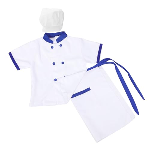 Gatuida 1Satz Kochkostüm für Schürze Mütze Kurzarmjacke Perfektes Outfit für Kleinkinder Rollenspiel Cosplay von Gatuida