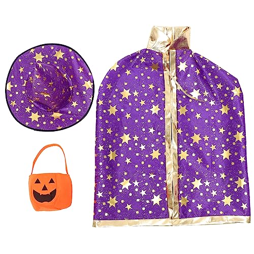 Gatuida 1Satz Kreativer Halloween Umhang mit Kürbiskorb Teiliges für Cosplay Partys für Jungen Hochwertigem Material Sicher von Gatuida