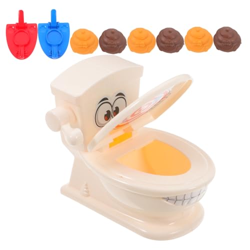 Gatuida 1Satz Lustiges Streichspielzeug Set Interaktives Toilettenspielzeug für Poop Shooter für Partys Kreatives Spaßspielzeug mit Realistischem Gefälschtem KOT von Gatuida